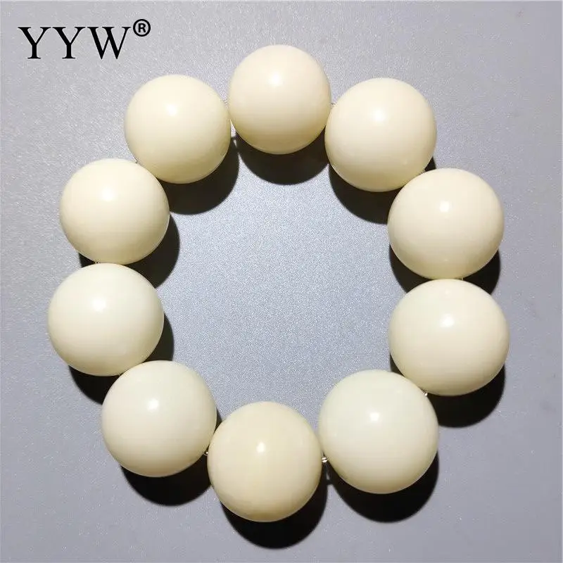 Big Size 12mm 20mm White Bodhi Root Barrel Beads Bracelet Women Men Meditation Mala Buddhist Rosary Yoga Wrist Jewelry Bracelets