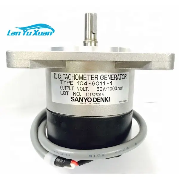 

Original SANYO DENKI SANYODENKI DC TACHOMETER GENERATOP Speed Measuring Motor 104-9011-1 Servo 30V//1000rpm 104-8006