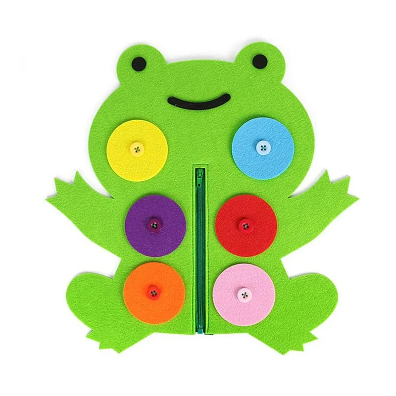 Children Diy Button Early Education Children Toys Montessori Teaching AIDS To Learn Non-woven Fabric Button Up Toy Supplies