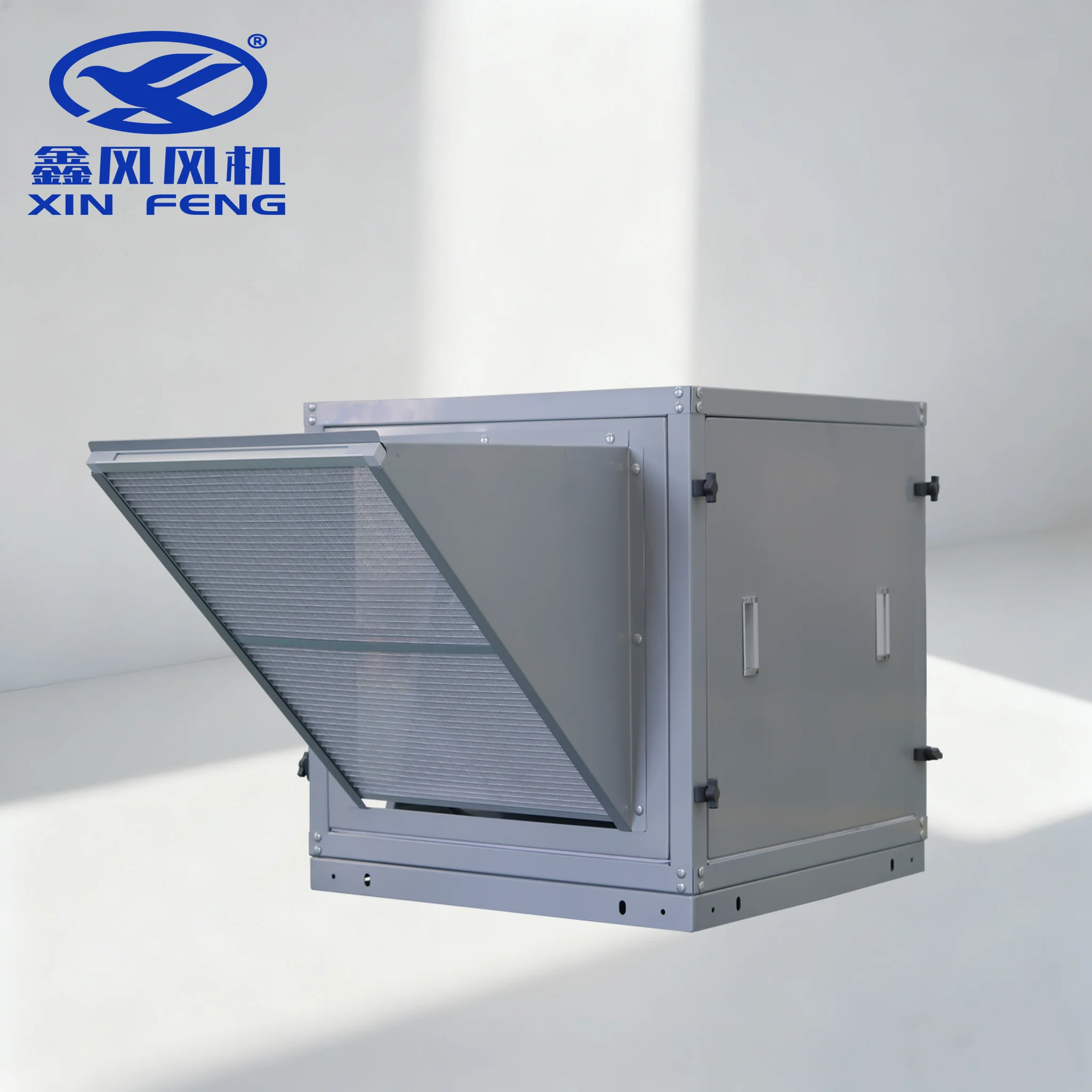 Kitchen Smoke Extractor Ventilation Fans Cast Iron Stainless Steel Construction 220V Voltage Free Standing Mounting