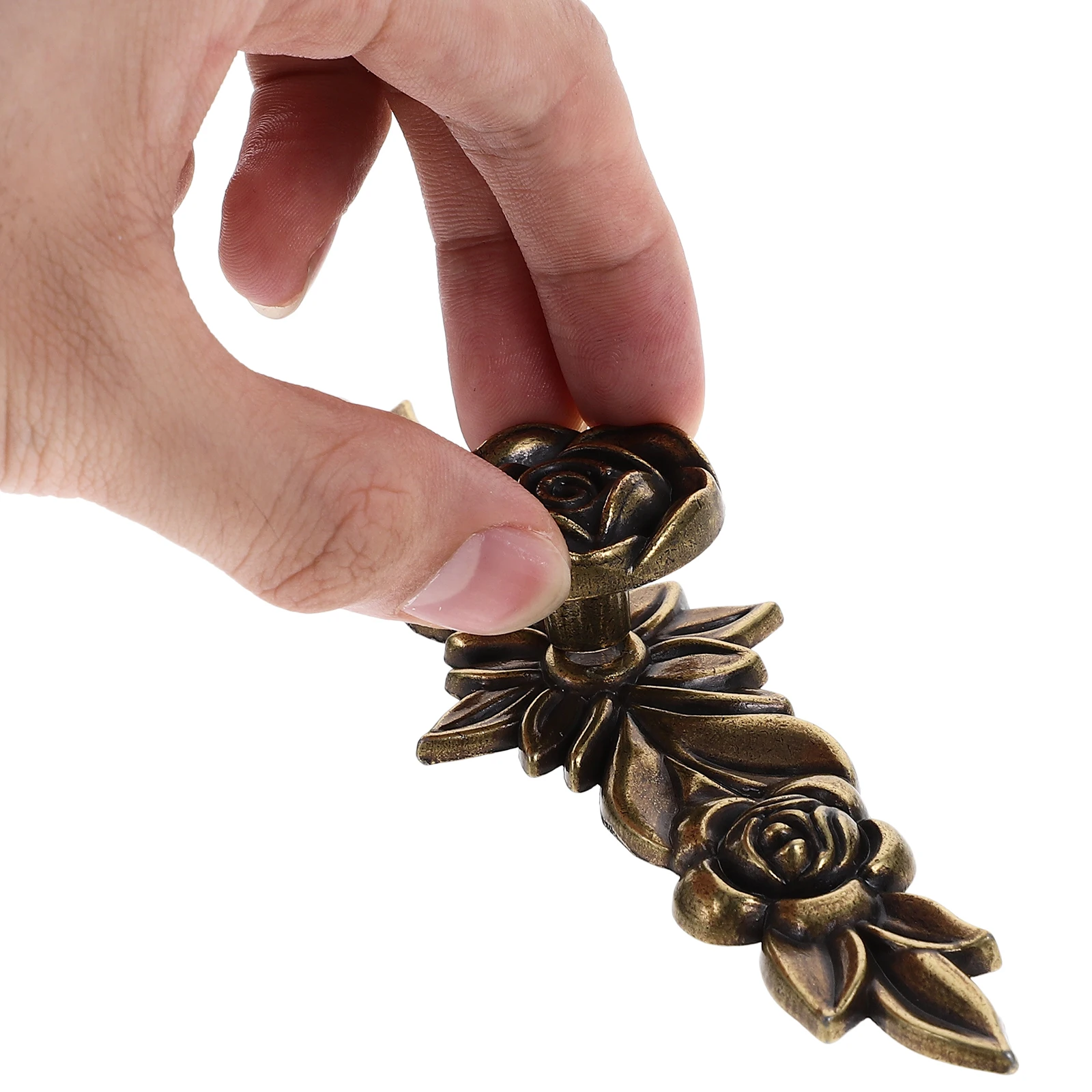 

2PCS 146mm Single Hole Kitchen Cupboard Knob Cabinet Knobs Rose Shape Drawer Pull Zinc Alloy Wardrobe Hardware