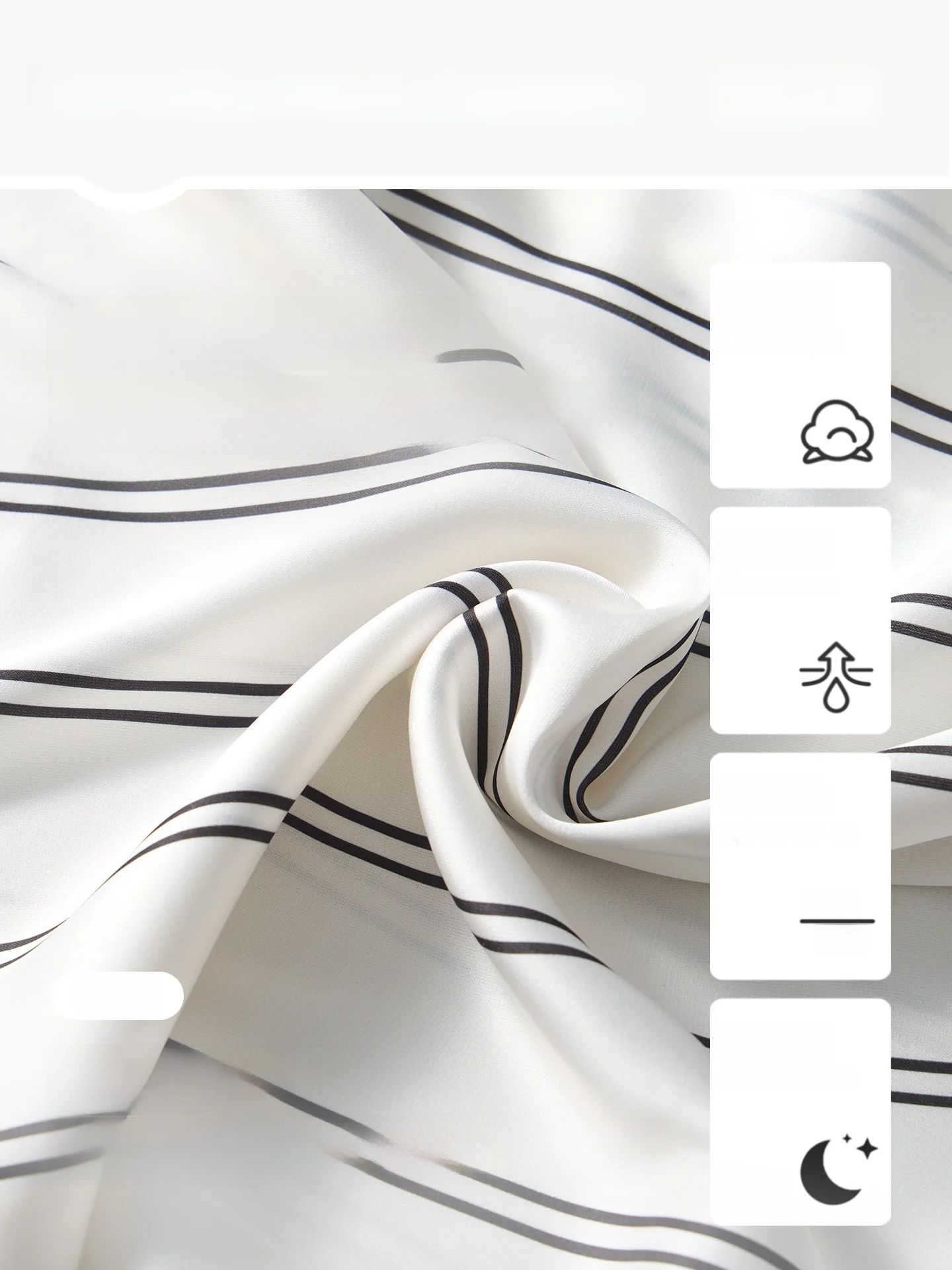  Ice Silk Long Sleeve Sleepwear Set for Couples Summer Stripe Design Comfortable Home Clothes Suitable for Outdoors