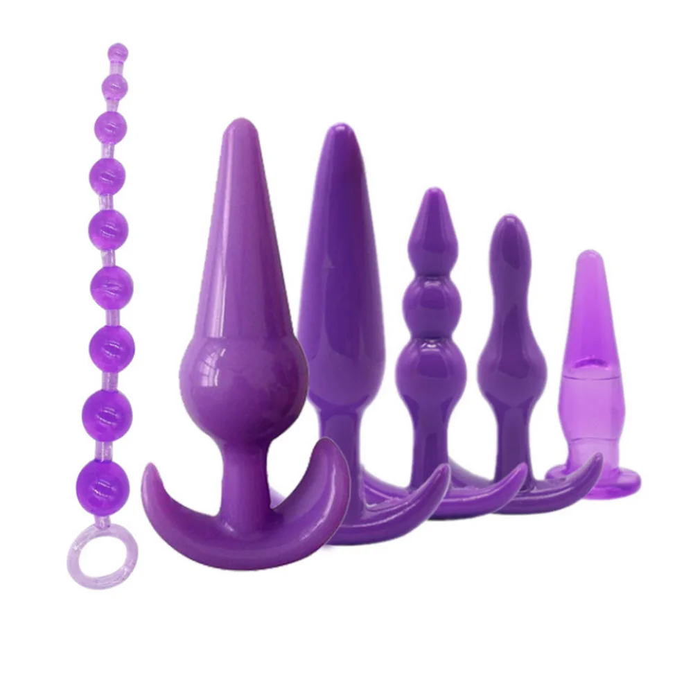 7/8pcs/Set Soft Silicone Butt Plug Dildo Masturbation Anal Plug Vaginal Plug For Women Men Anal Trainer For Couples Masturbating