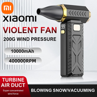 Xiaomi 400000 Rpm Violent Fan Powerful Electric Air Blower Portable Dust Cleaner Type-c 53m/s Brushless Turbo Jet Fan Blower