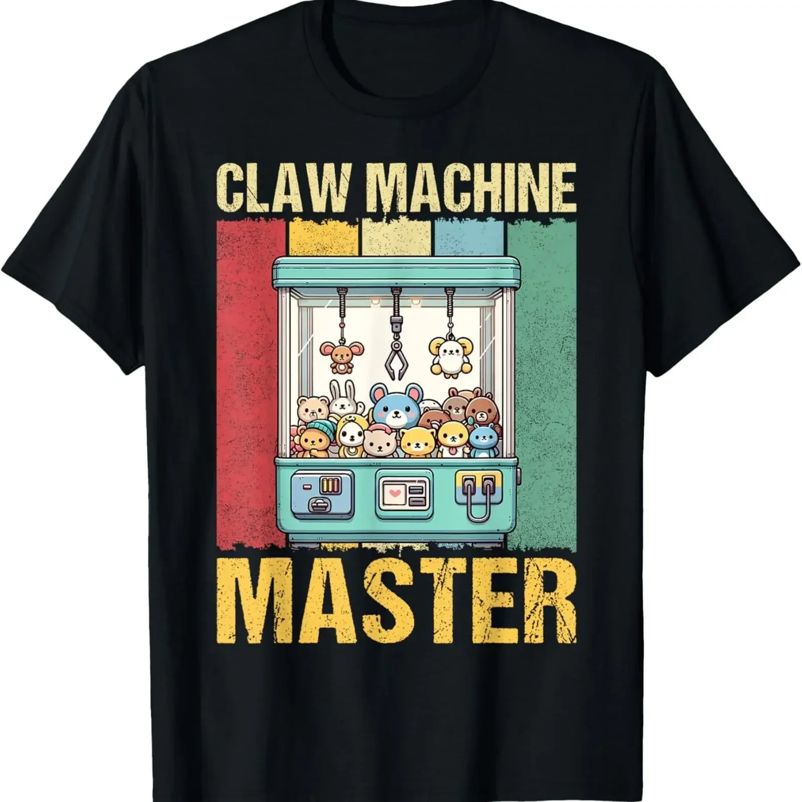 Funny Crane Game Claw Machine Master T Shirt vintage Washed Versatile designer clothes Top For Everyday Wear fashion