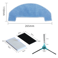 Side Brush Filter Mop Cloth Kit For Ultenic For T20 Pro / For Ultenic For T10 Lite / For Honor Choice S3 Robot Vacuum Cleaner