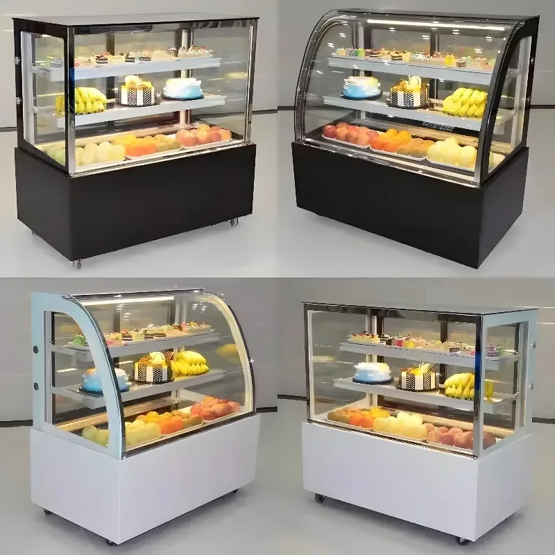Cake Display Fridge Commercial Bakery Showcase Glass Door Cooler Pastry Display Cabinet Refrigerated Dessert Shop Counter OME