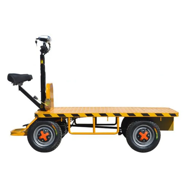 

Large airport cargo transportation battery power flat rail car