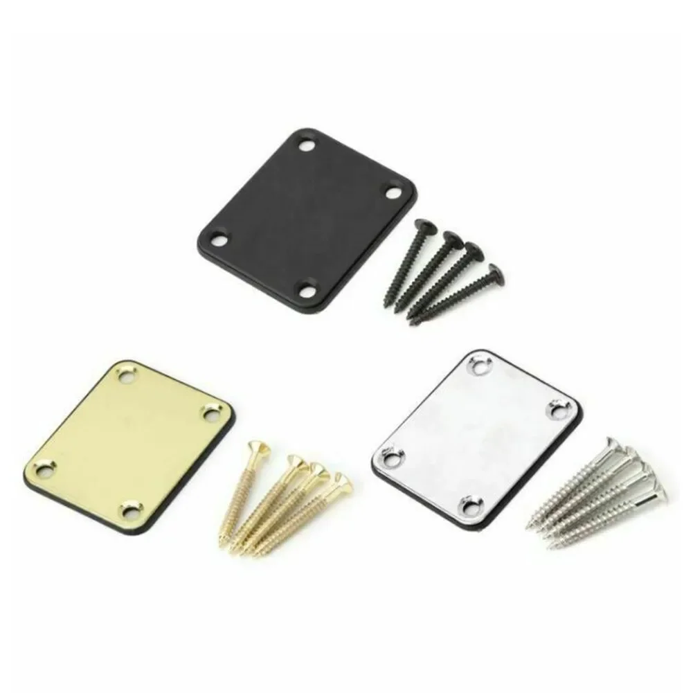 High Quality Electric Guitar Neck Backing Plate Reinforcement Plate Metal Bass Neck Strength Connect Board Guitar Accessories