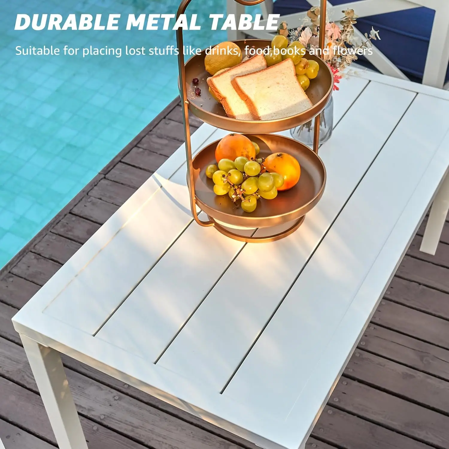 Набор из 4 предметов мебели для патио, современные наборы для бесед в патио, секционный металлический диван для улицы с 5,5-дюймовой подушкой и компанией