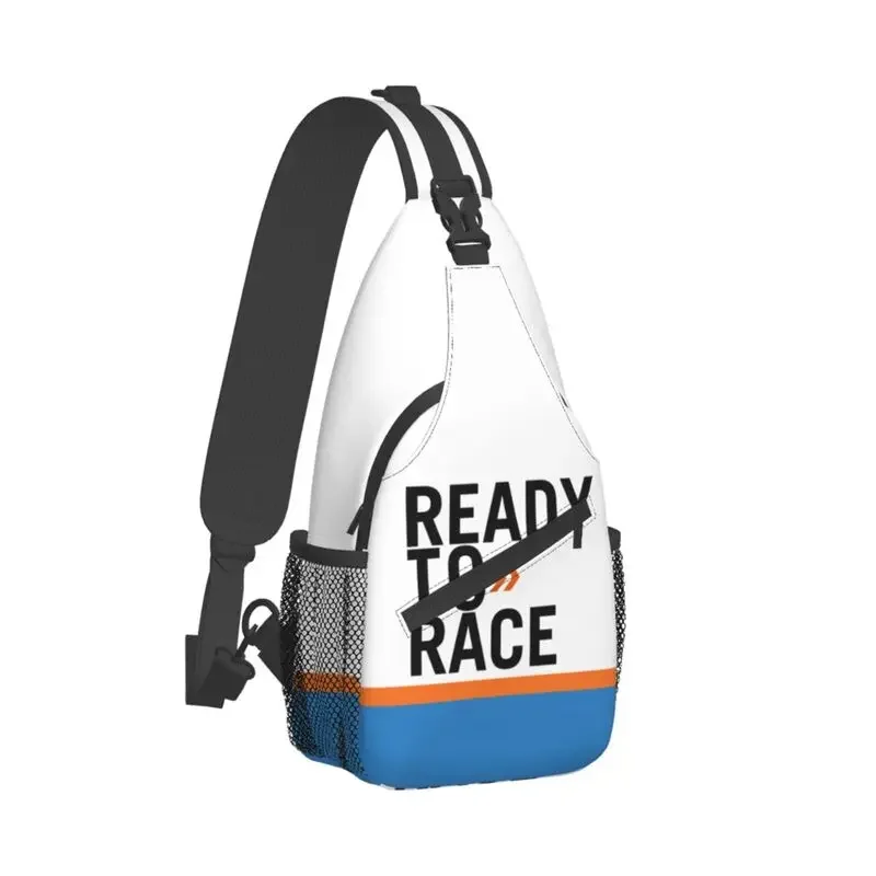 Ready To Race Sling Bags Men Cool Racing Sport Motorcycle Rider Shoulder Chest Crossbody Backpack Travel Hiking Daypack