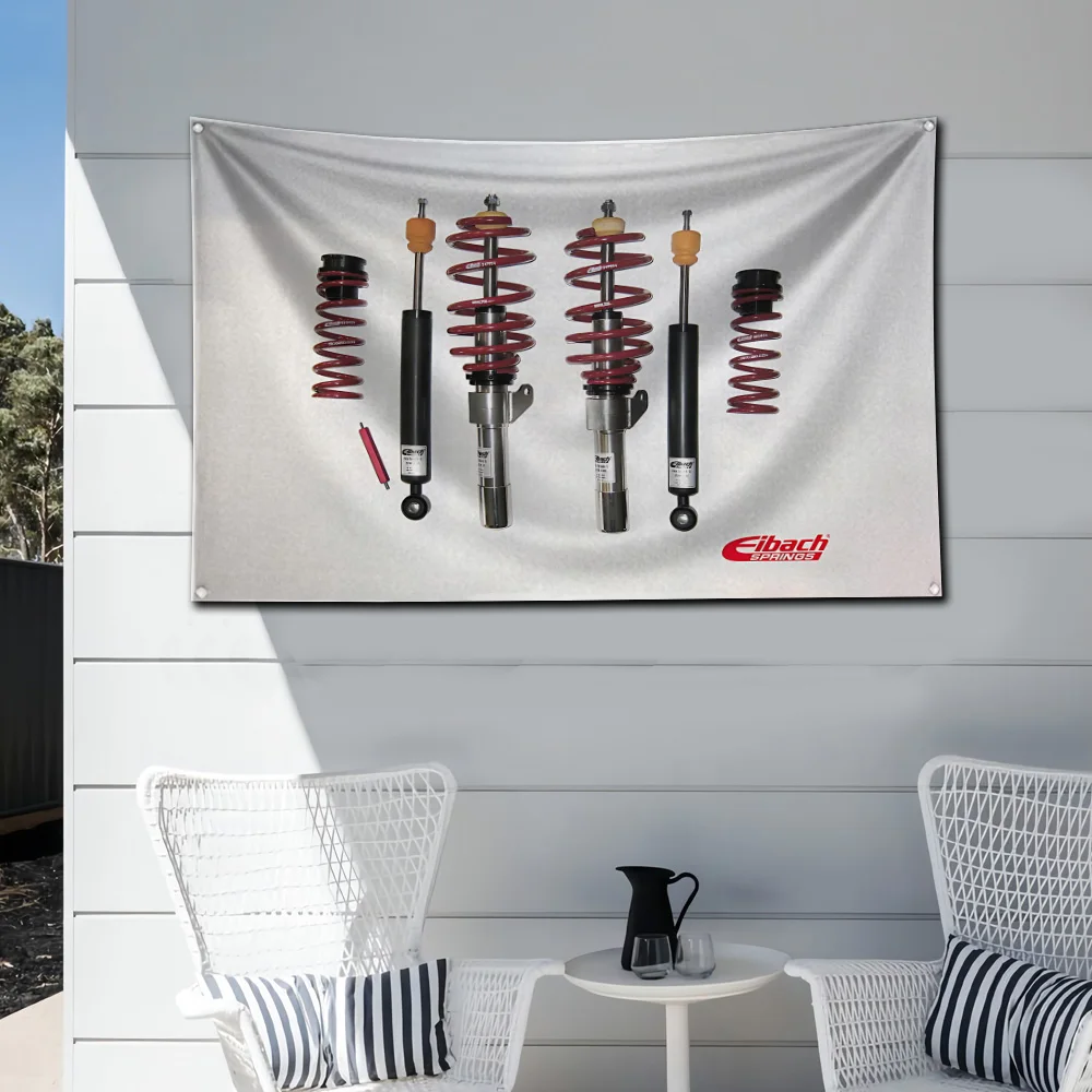 Флаг Eibachs, полиэстер, цифровая печать, баннер для гаража, настенное украшение для двери с латунными втулками