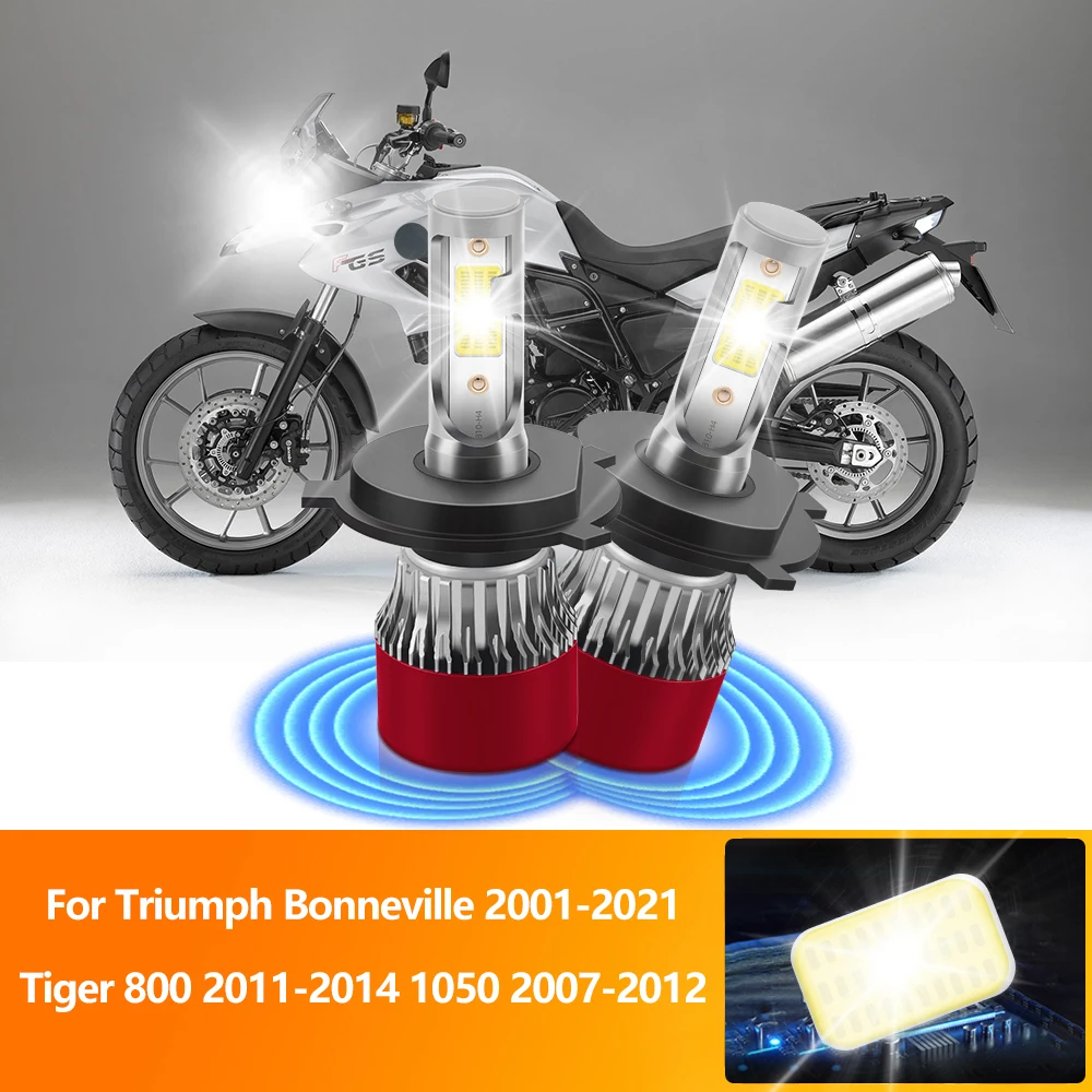 20000LM LED دراجة نارية المصباح 6000K دراجة نارية ضوء 12 فولت ل انتصار Bonneville 2001-2021 النمر 800 2011-2014 1050 2007-2012