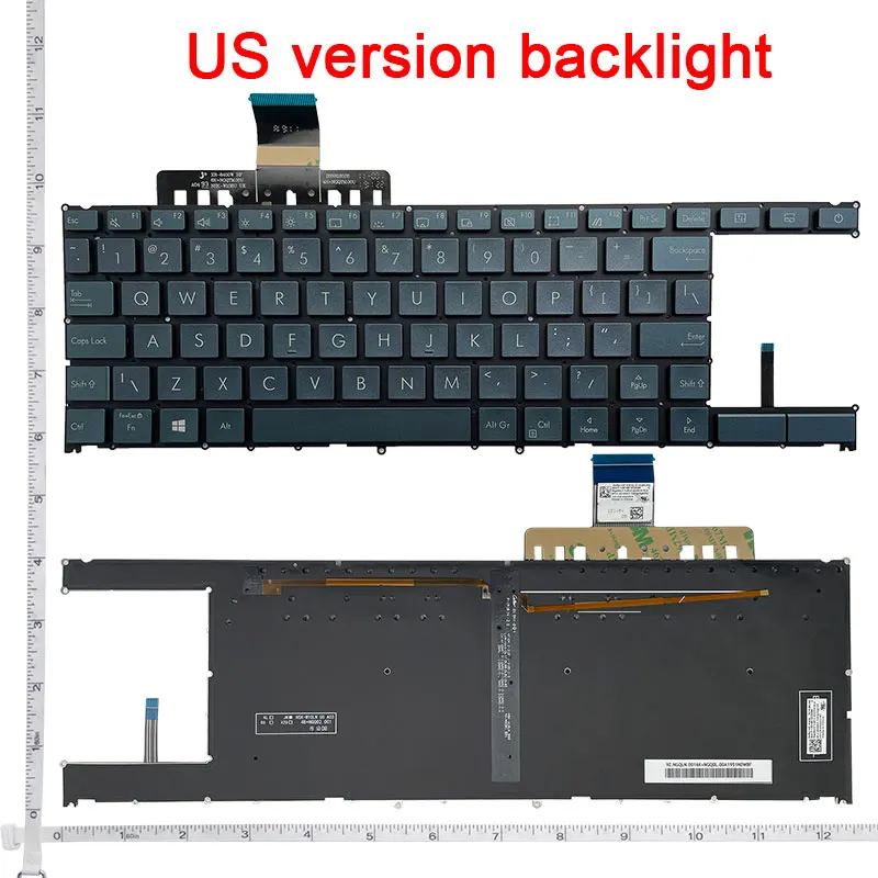 US/RU English/Russian NEW Laptop Keyboard For ASUS Zenbook Duo X2 UX481 UX4000F