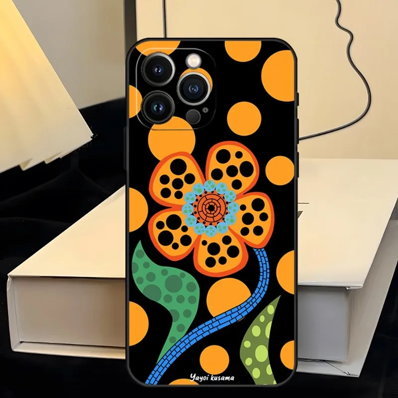 Pumpkin Yayoi Kusama Phone Case For Iphone 13ProMax 11 13 14 Pro Xs Max Mini Xr X 7 8 6 6s Plus Shell Coque