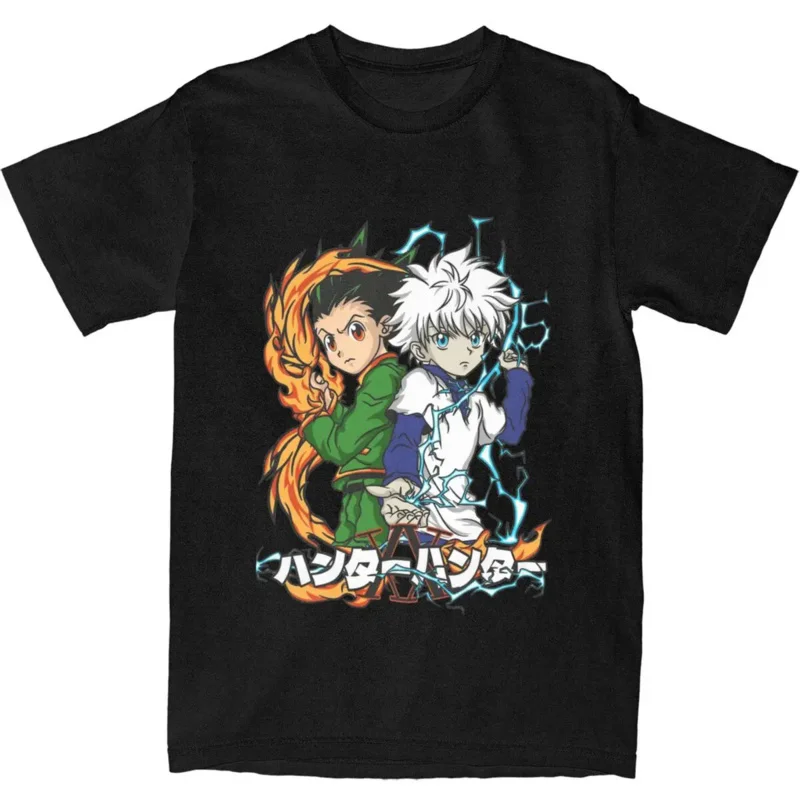 Y2K Amazing X Hunter T Men Women 100% Cotton Gon Freecss Killua Zoldyck Tee Shirt Gift Idea Clothes