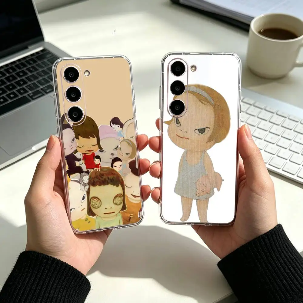 Y-Yoshimoto Nara Girl   Phone Case For Samsung A25 A15 A05 A54 A34 A24 A14 Transparent Silicone Phone Cover
