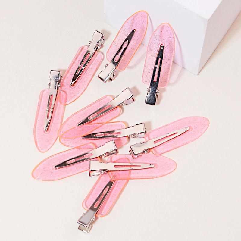 10-50pcs seamless fashion girl transparent hair clips makeup facial accessory clips styling hair clips Special for real hair wig image 2