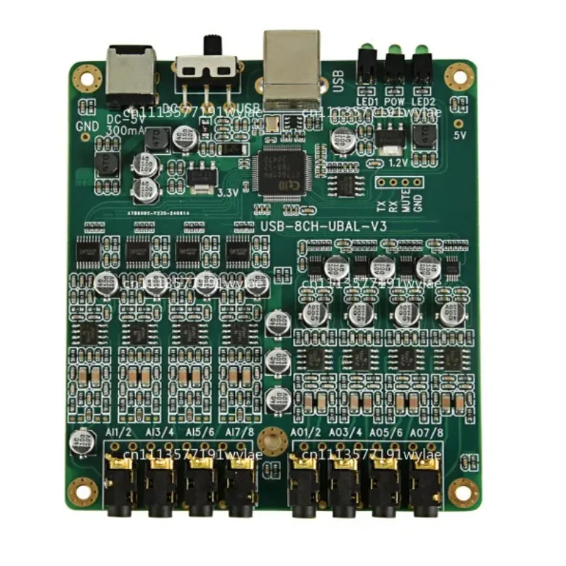 Tarjeta de Sonido Universe Grocery Store de 8 Canales con Reproducción y Grabación USB, IIS TDM, Líder/Seguidor, ASIO, XMOS, Soundcheck