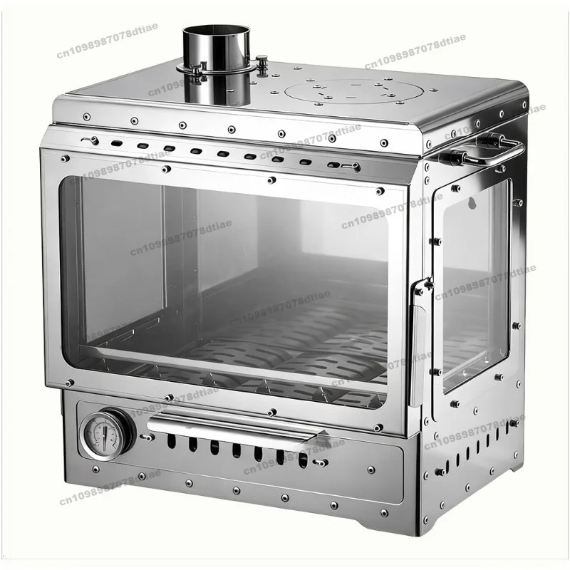 For Stainless Steel Smokeless Fireplace Multifunctional Tent Wood Stove Outdoor Camping Wood Stove Heating Stove