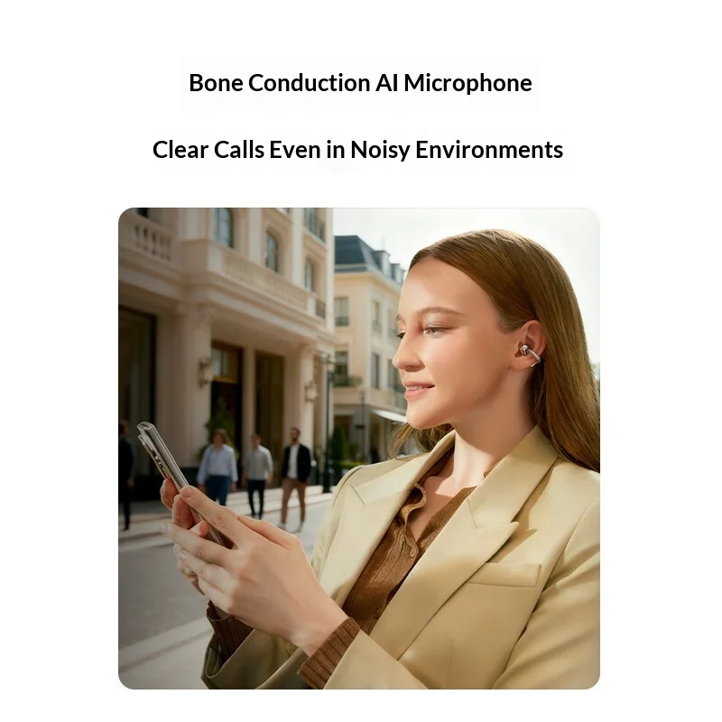 سماعات Honor LCHSE 2Pro المزودة بمشبك، سماعات بلوتوث مريحة للارتداء، جودة صوت واضحة، عمر بطارية طويل، تقليل الضوضاء #4