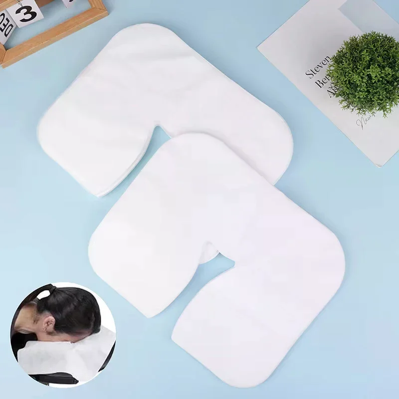

Microfiber Head Pad Towels U-Shaped Facial Pillow Covers Thickened Headrest Cushion Facial Care Beauty SPA Massage Supplies