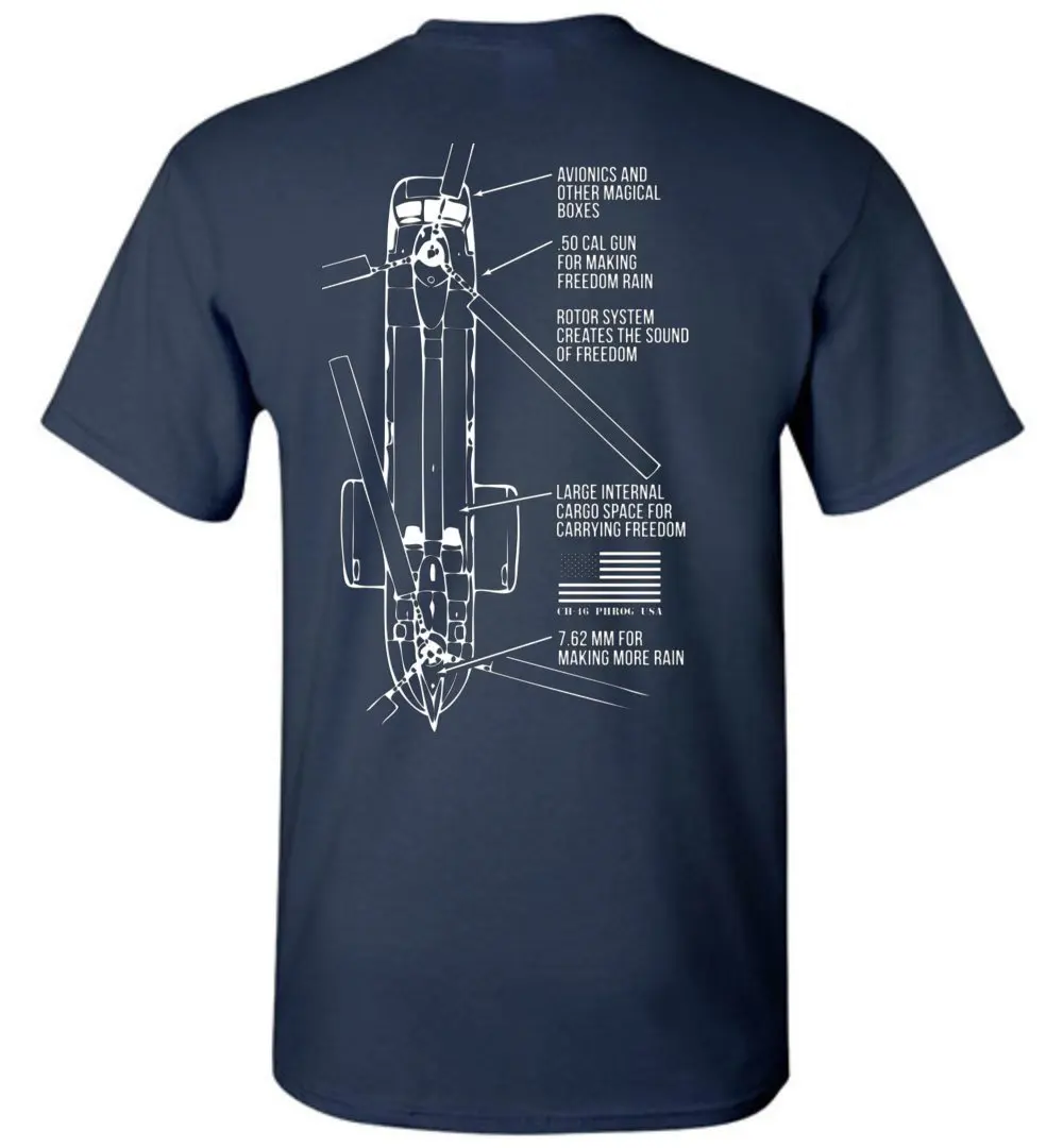 Creative Design CH-46 SeaKnight Transport Helicopter T-Shirt. Summer Cotton Short Sleeve O-Neck Mens T Shirt New S-3XL