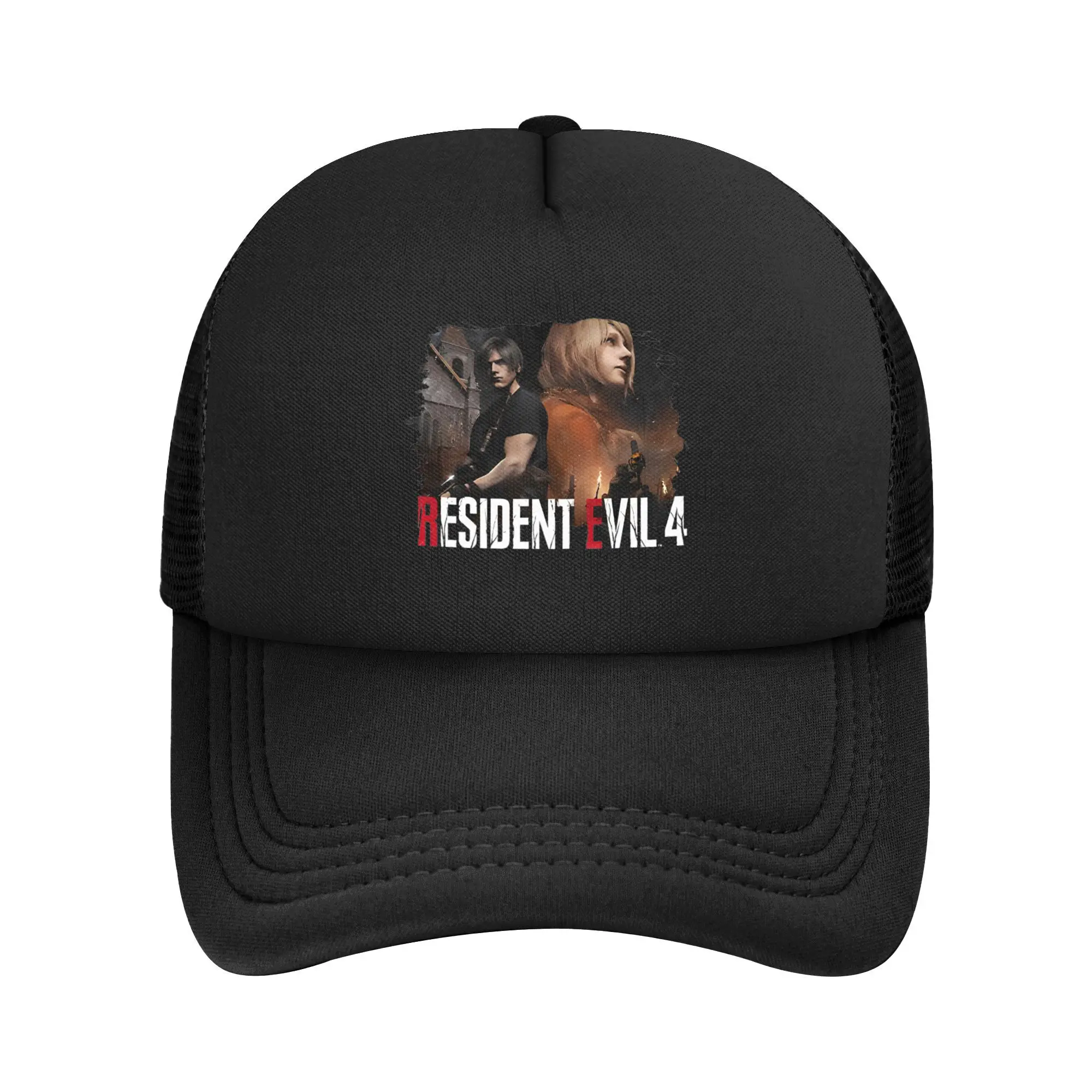 

Unisex Remake Trucker Hat Fashion Mesh Baseball Caps Polyester Biohazard Hat Adjustable Sun Hats Summer