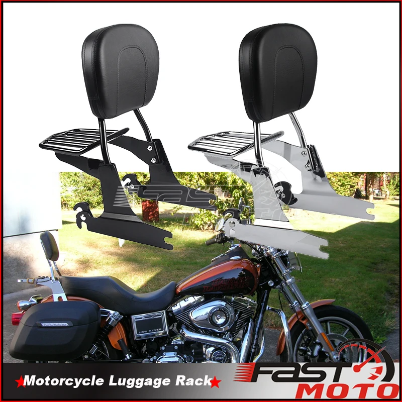 

Motorcycle Backrest Sissy Bar Luggage Rack For Harley Softail 2000-2005 Heritage Classic Springer Deluxe Fatboy Deuce Springer