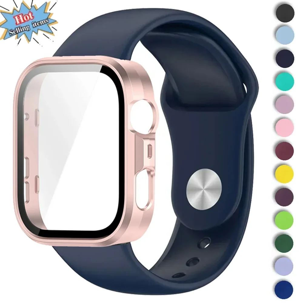 Funda de PC + Correa de silicona para Huawei Watch Fit 4 Pro 4 3 pulsera deportiva para Huawei Watch Fit 4/4 Pro Correa cómoda