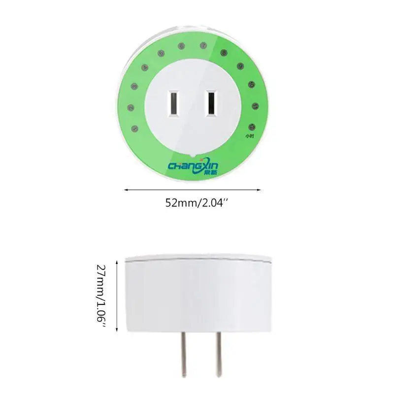 652F دقة عالية مؤقت دائري دقائق/ساعات العد التنازلي لمقبس تبديل الوقت للمنزل #6