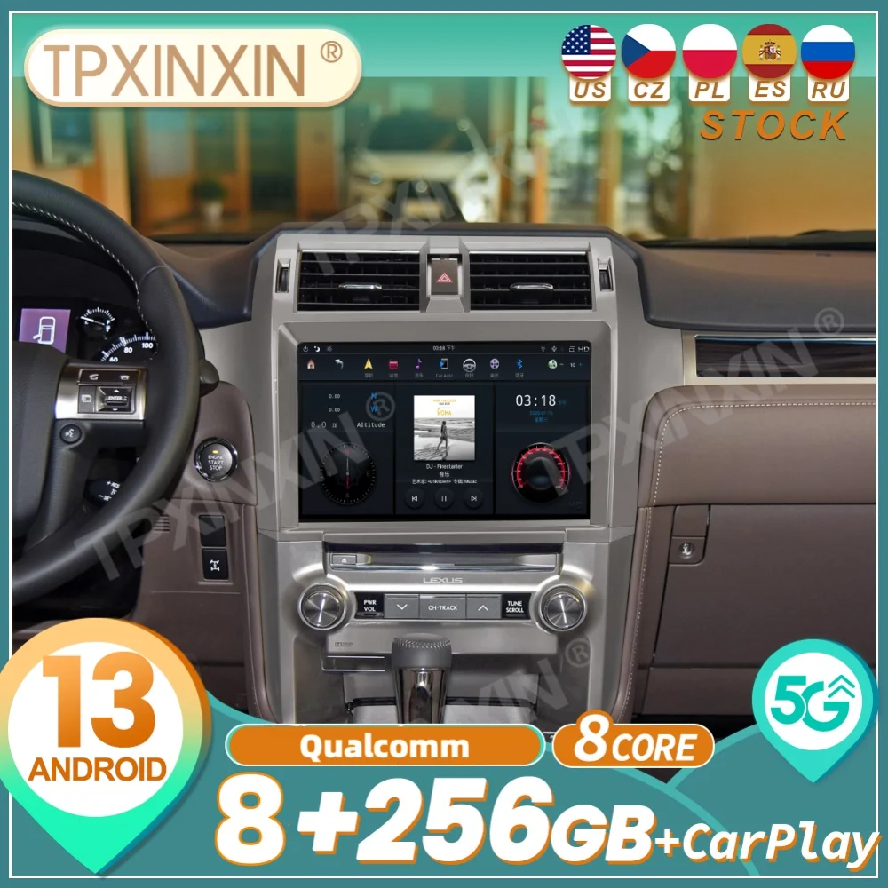 

Qualcomm For Lexus GX460 2010~2017 Android Auto Carplay Car Radio Stereo Automotive Multimedia Player GPS Navigation Head Unit