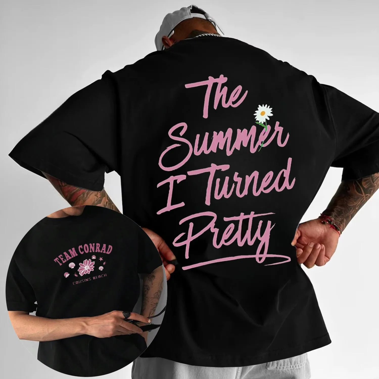 2025 The Summer I Turned Pretty Cousins Beach Camiseta Jeremiah Conrad Merch Team Camiseta de manga corta con cuello redondo para hombres