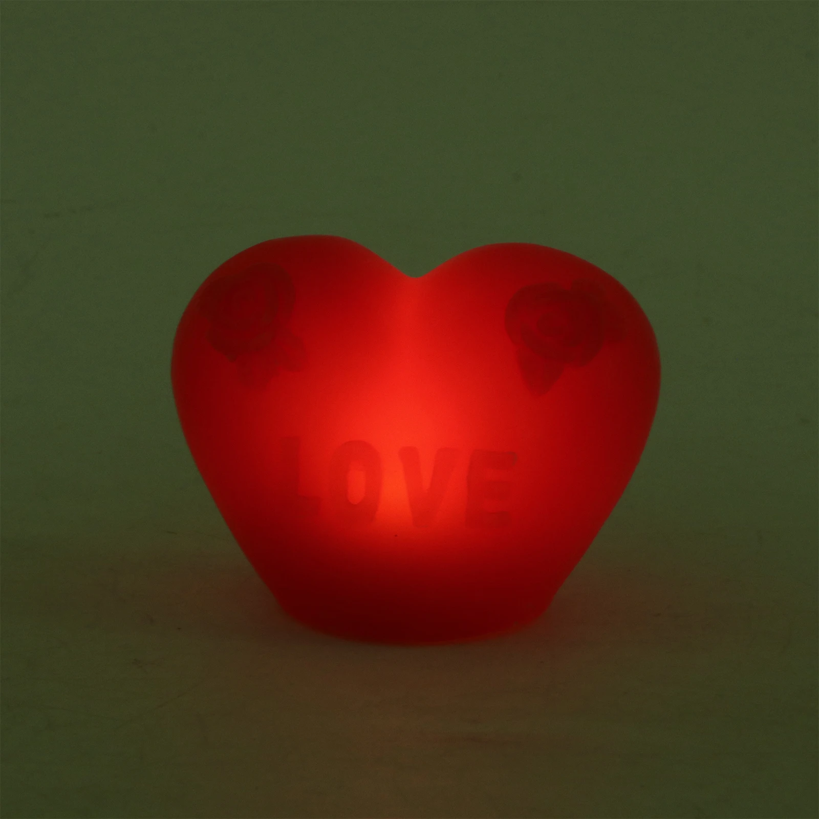 

2 Pcs Lamp Props Decorative Photo Decorations Taking LED Love Heart Shaped