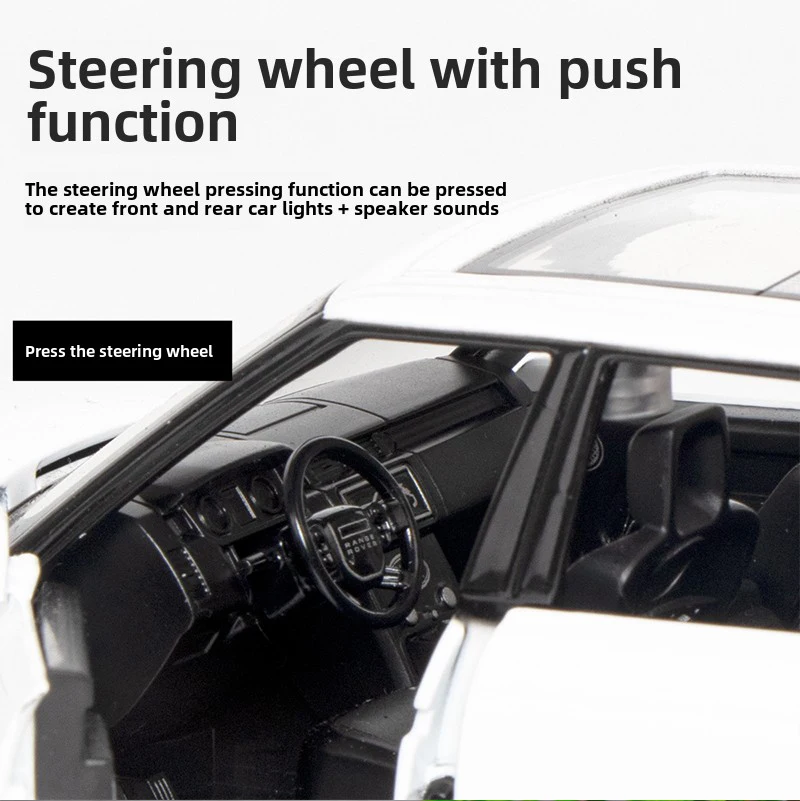 [CubeFun]1:32 Range Rover 50th Anniversary FengYun Edition Modello di auto in lega Suono Luce Pull-Back Collezione di giocattoli Ornamenti Regali