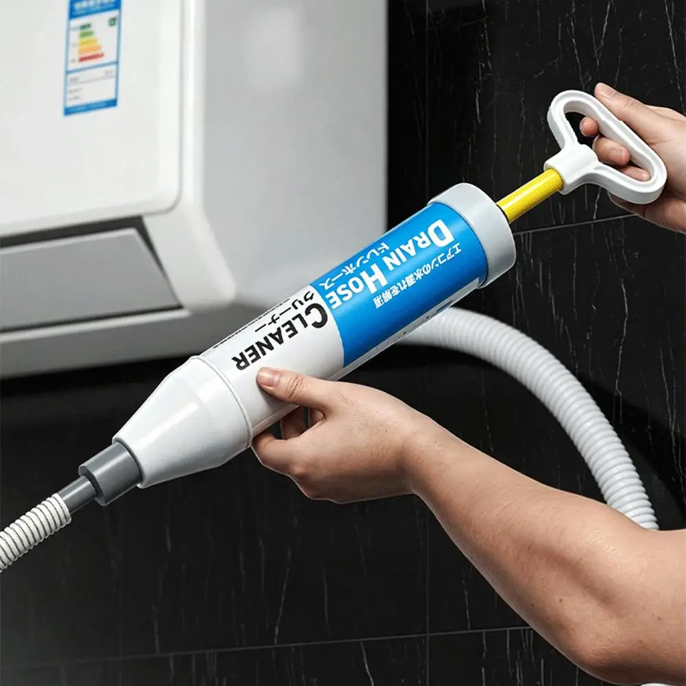 AC Drain Line Cleaner Tool HVAC Condensate Drain Unclogger for Home Indoor AC Unit Clog Removal Water Leakage Fix Wet Dry Vac