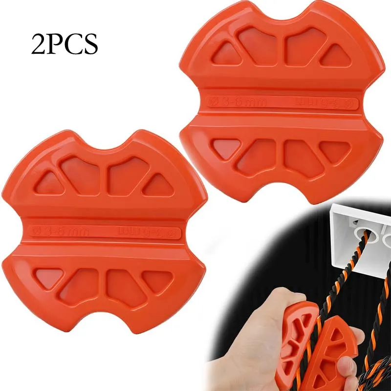 2pcs Electrician Wire Puller Wire Drawing Machine Rubber Electrician Wire Holder Tool Anti-slip Clamp For Wire Threading Pulling
