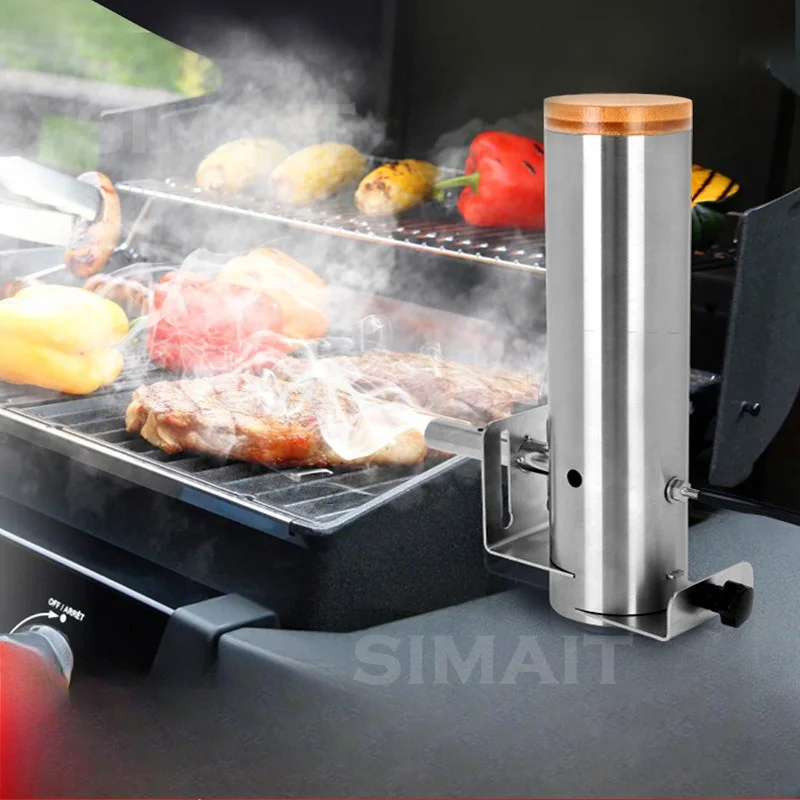 Electric Wood Chip Smoker Box for Grill BBQ Meat Sausage Bacon Smoking Generator