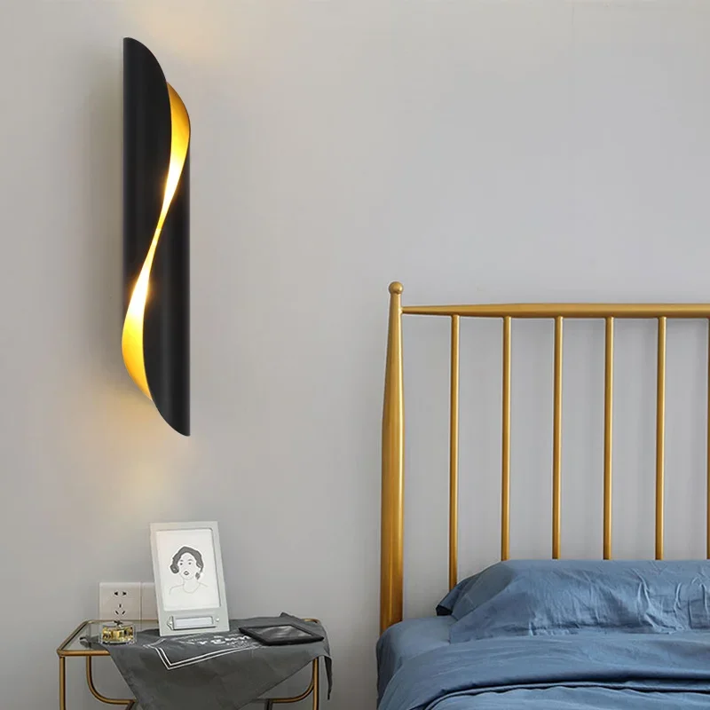 

LED Wall Lamp Aisle Background Modern Wall Bedroom Bedside Lamp Industrial Style Creative Wall Lamp