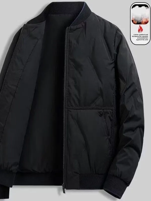 

New 2025 Men's Faion Brand Baseball Collar Casual Flight Jaet down Cotton Padded Coat Autumn Winter Thiened Warm Zipper...