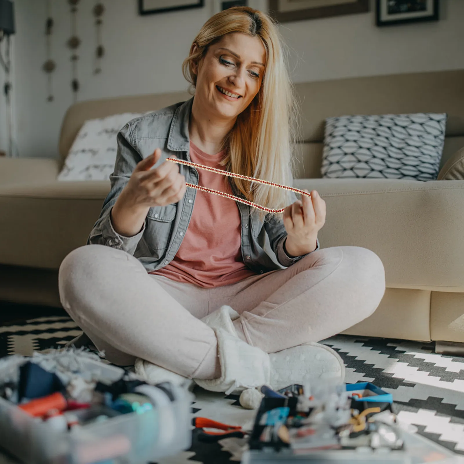 

1pc Waterfall Rhinestone Trim Bling Ribbon Roll For Diy Clothing Accessories Party Decoration Craft Jewelry Shiny Diamond Decor