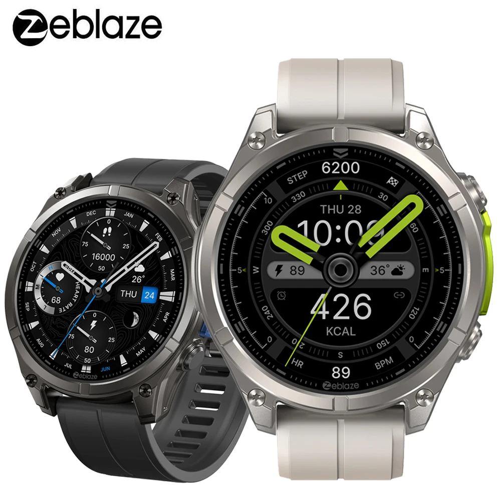 

Смарт-часы Zeblaze Vibe 8, 1,43 дюйма, AMOLED, сапфировый экран, 5 АТМ, IP69 К, водонепроницаемый встроенный фонарик, умные часы с Bluetooth для звонков