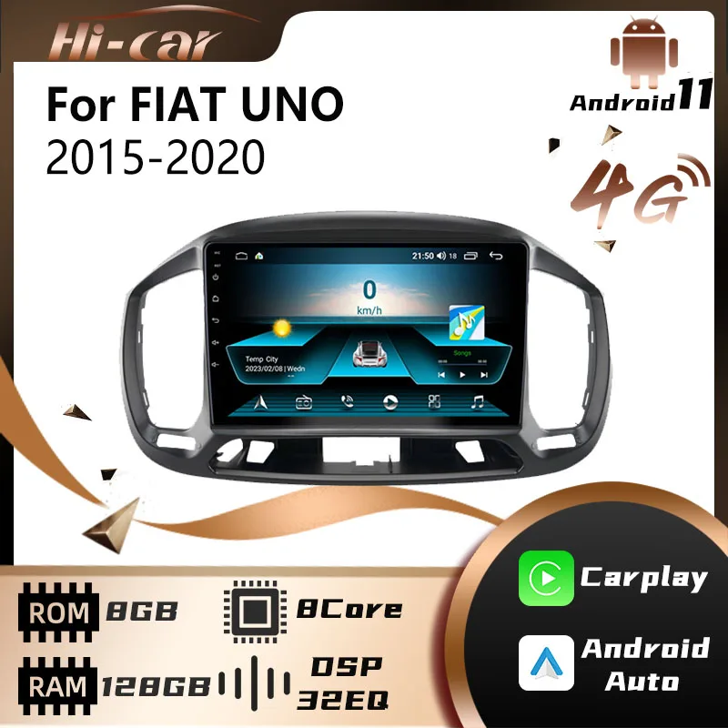 

Android Radio Stereo for FIAT UNO 2015-2020 2 Din Car Multimedia Player Navigation GPS Carplay WIFI Autoradio Head Unit