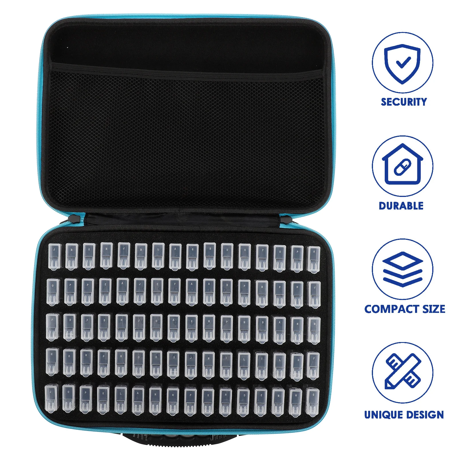 

1 set 1 Set Of Portable Storage Box Compact Diy Rhinestone Holder Beads Container Diamond Dotting Tool Kit Craft Supply