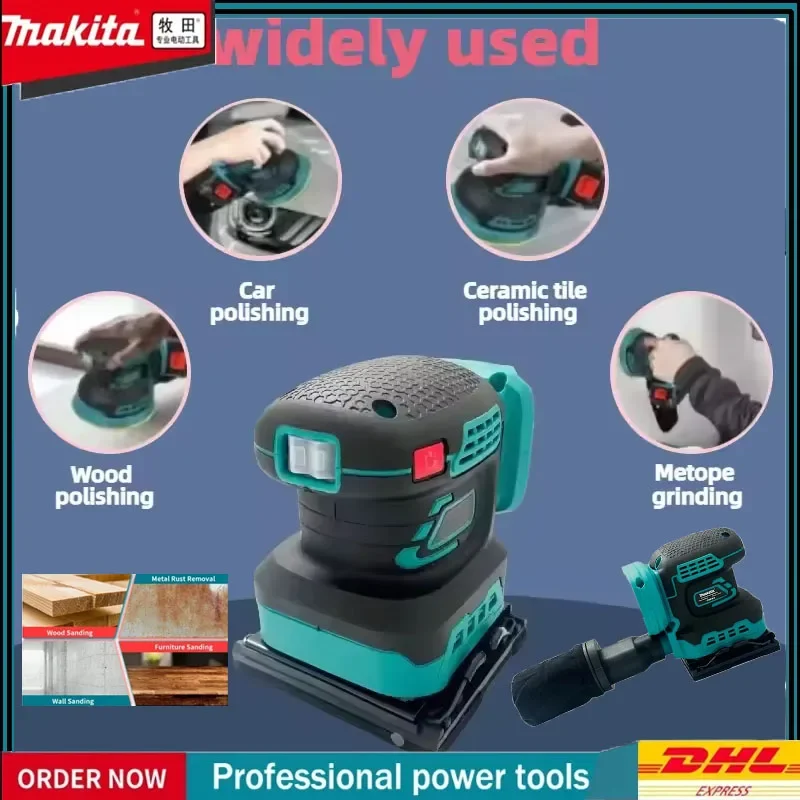 

Makita Electric Cordless Disc Random Orbital Brushless Sander Grinding Polisher 3-Speed Sanding Machine Fit Makita 18V Battery