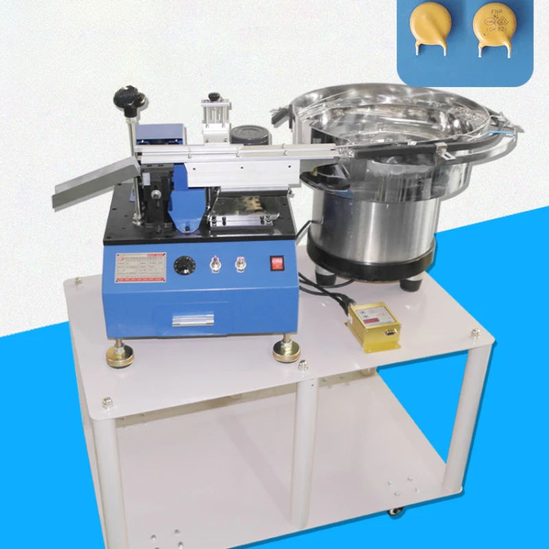 

Automatic Bulk Porcelain Capacitor Shear Pin Machine Y Capacitor Foot Cutter Voltage Dependent Resistor Notching Machine