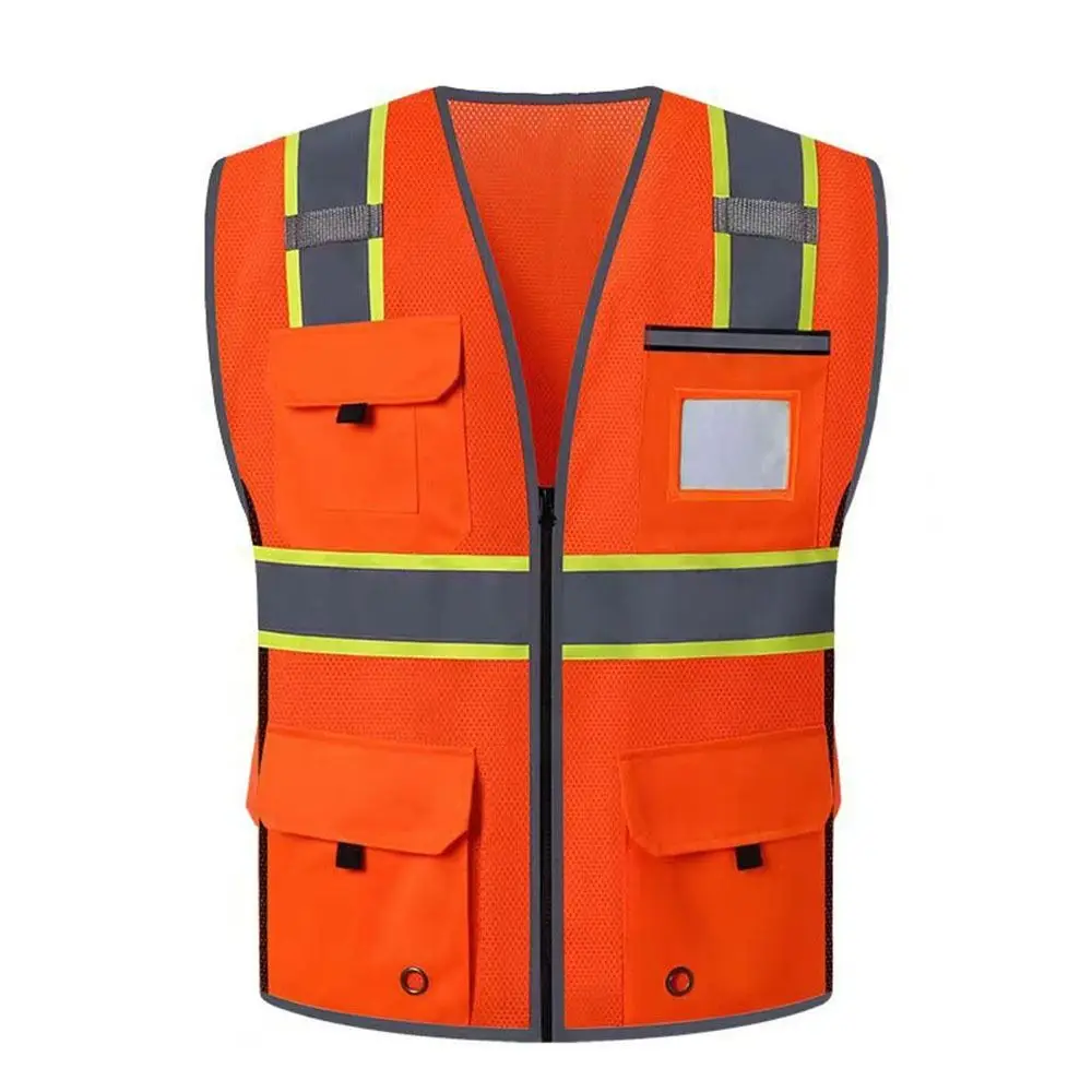 High Visibility Reflective Safety Vest Breathable Fashion Traffic Waistcoat Wear Resistant Comfortable Cycling Safe Jacket