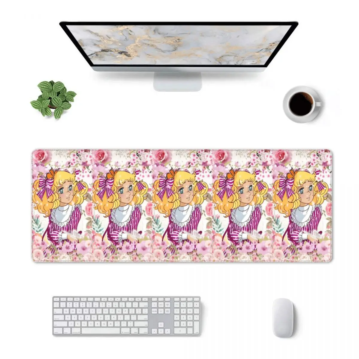 Large Mouse Pad Candy Candy Anime Manga Gamer PC Laptop Mats Keyboard Carpet Computer Gaming Office Accessories Desk Mat