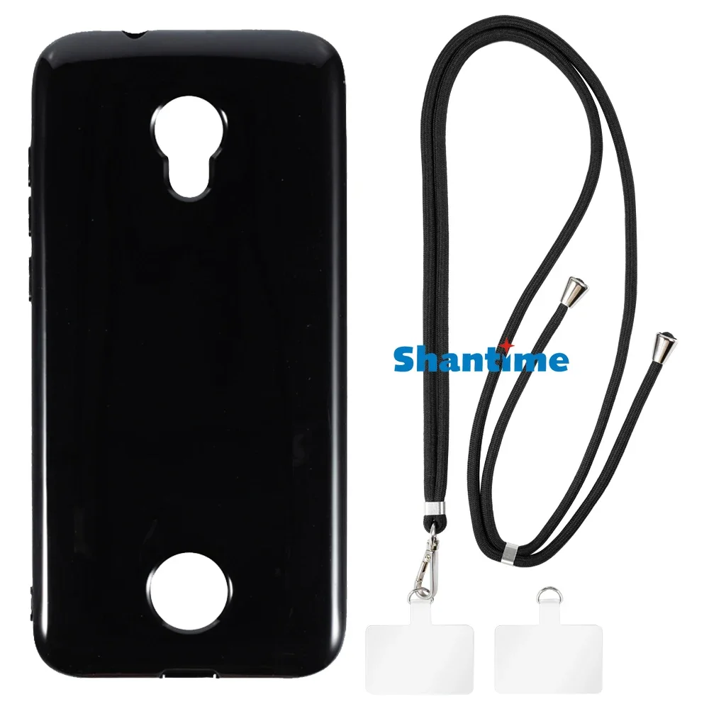 Suitable for Coolpad Legacy S Case + Ajustable Neck/Crossbody Lanyards and Spacers, Silicone TPU Cover with Soft