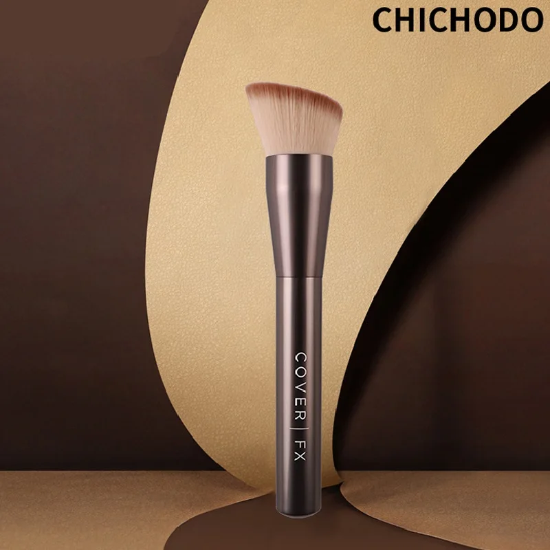 Single Foundation Make-up Brush Powder Brush Soft Fiber Hair Professional Beauty Tools Portable Beauty Facial Makeup Brush
